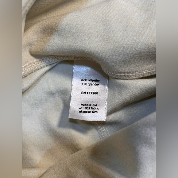 YEAR OF OURS Stretch Veronica Legging ivory cream yoga pants high waisted - Picture 6 of 7